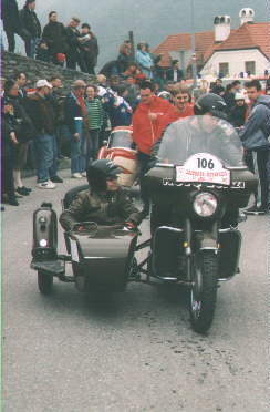 Moto Guzzi Nuovo Falcone mit Beiwagen