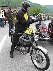 Winfried Steininger mit Bultaco Metralla 250 am Seiberer 2016