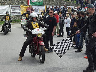 Ulrich Ruckenbauer mit Moto Guzzi Super Alce am Seiberer 2013