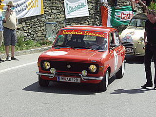 Leo Birke mit Fiat 128 Rally am Seiberer 2012