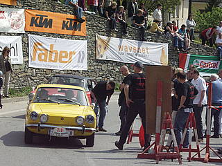 Heinz Lachner mit Fiat 850 Sport Coupe am Seiberer 2010