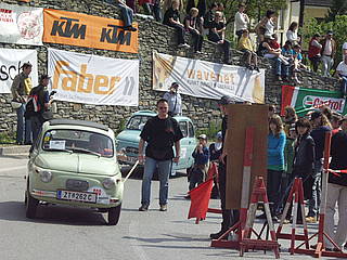 Franz Almeder mit Steyr Puch 500 am Seiberer 2010