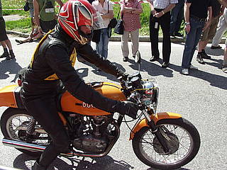 Andreas Blauensteiner mit Ducati 450 am Seiberer 2012