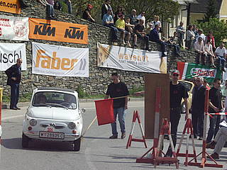 Horst Maglia mit Steyr Puch 500 S am Seiberer 2010