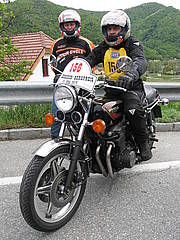 Peter Gruber mit Honda CB 750F2 am Seiberer 2016