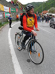 Franz Bucher mit Peugeot Fahrrad am Seiberer 2016